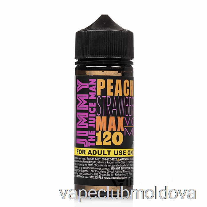 Kit Vape Pod Peachy Capsuni - Jimmy The Juiceman - 120ml 0mg